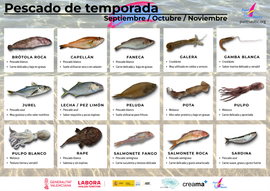 Calendario de pescado de otoño